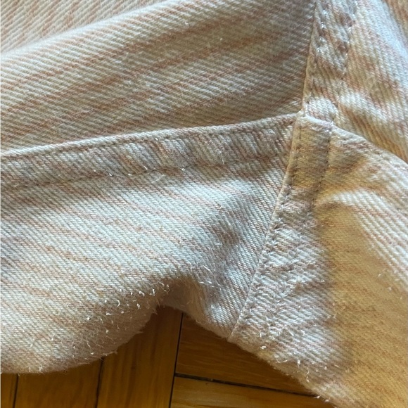 Polo Ralph Lauren Chino Pants Pink & White Striped Classic Fit Flat Front Sz 16 - Picture 5 of 8